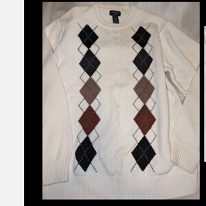 Vintage Dockers Thick Knit Argyle Sweater Size Mens Sz L